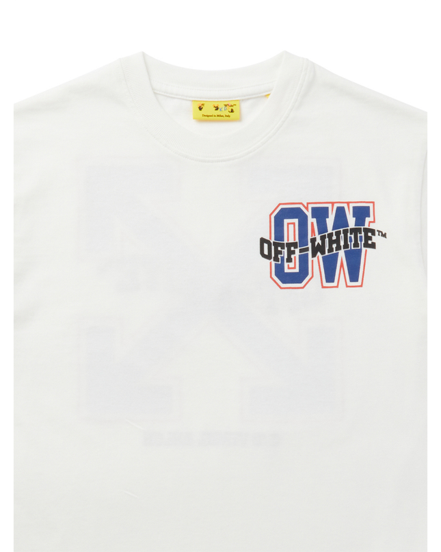 Kids Atelier-Off White-White Varsity Arrow T-Shirt