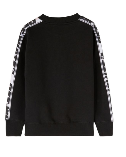 Kids Atelier-Off White-Black Logo Sweatshirt
