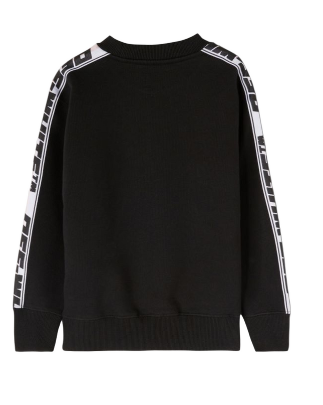 Kids Atelier-Off White-Black Logo Sweatshirt