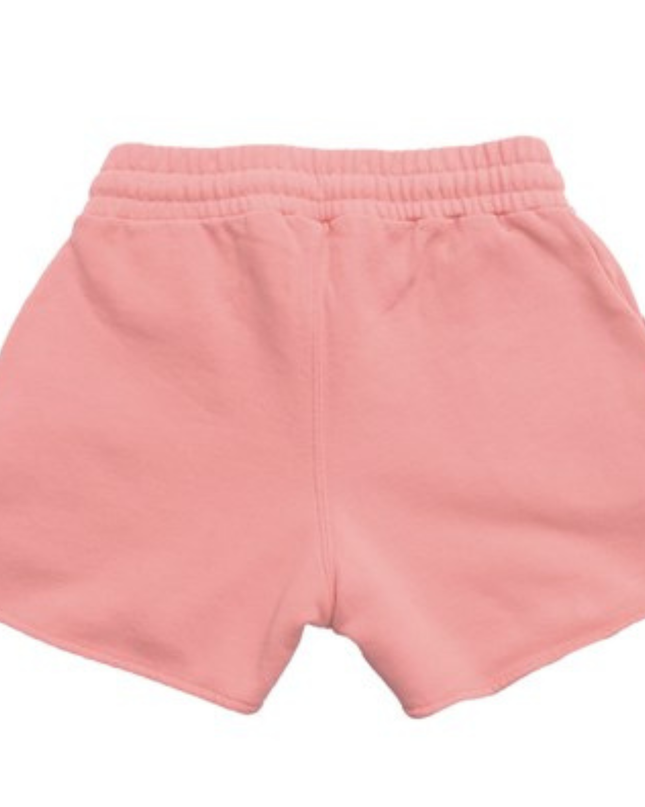 Kids Atelier-Off White-Garment Dyed Short Pink