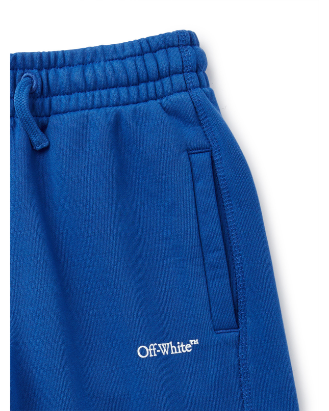 Kids Atelier-Off White-Blue Bookish Sweat Shorts