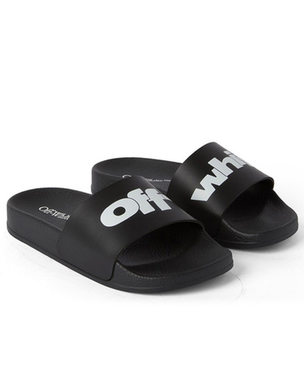 Kids Atelier-Off White-Black Pool Sliders