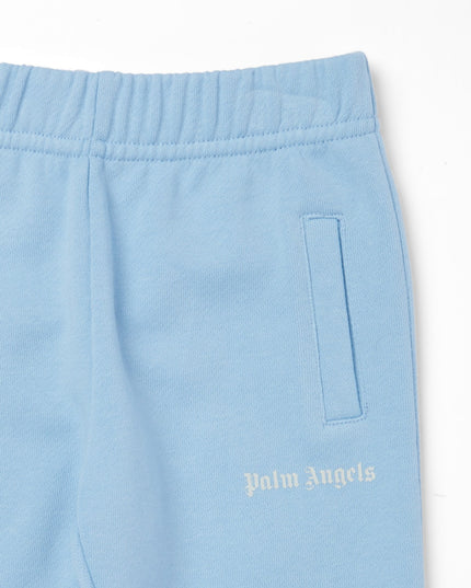 Kids Atelier-Palm Angels-Blue Logo Sweatpants