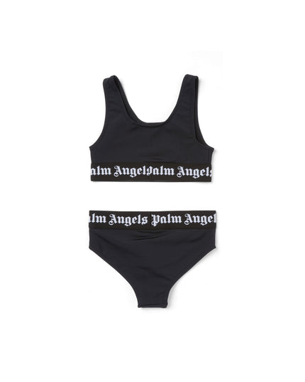 Kids atelier-Palm Angels-Black Logoband Bikini