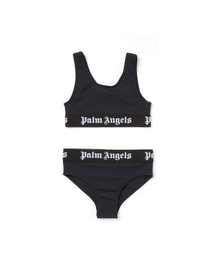 Kids atelier-Palm Angels-Black Logoband Bikini
