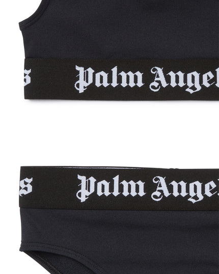 Kids atelier-Palm Angels-Black Logoband Bikini