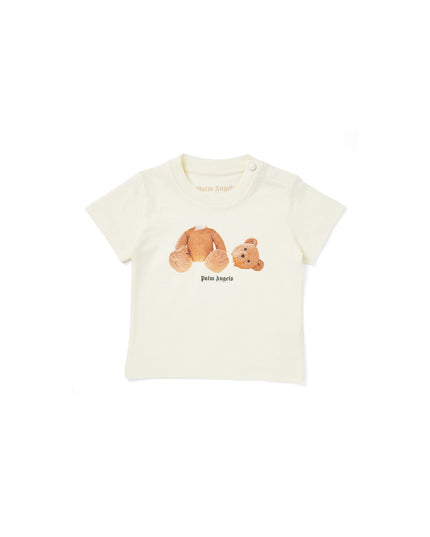 Kids Atelier-Palm Angels-Ivory Bear T-Shirt