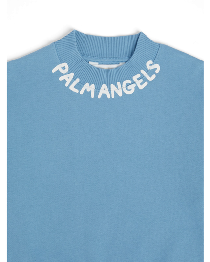 Kids Atelier-Palm Angels-Blue Block logo Sweatshirts