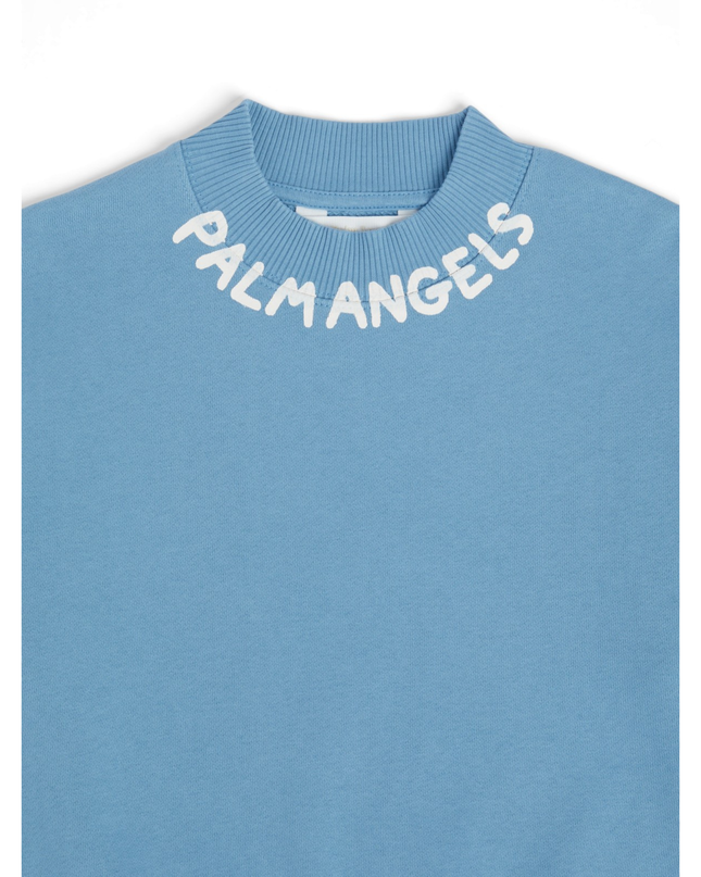 Kids Atelier-Palm Angels-Blue Block logo Sweatshirts