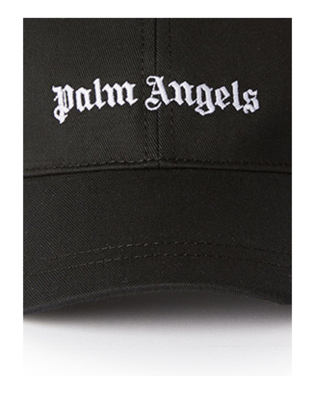 Kids Atelier-Palm Angels-Black Logo Baseball Cap