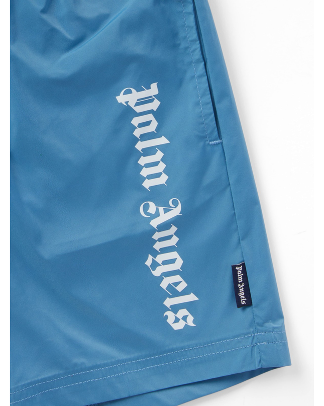 Kids Atelier-Palms Angel-Kid Boy Blue Overlogo Swimshort