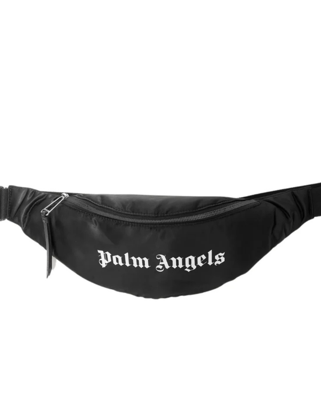 Kids Atelier-Palm Angels-Unisex Black Logo-Print Shoulder Bag