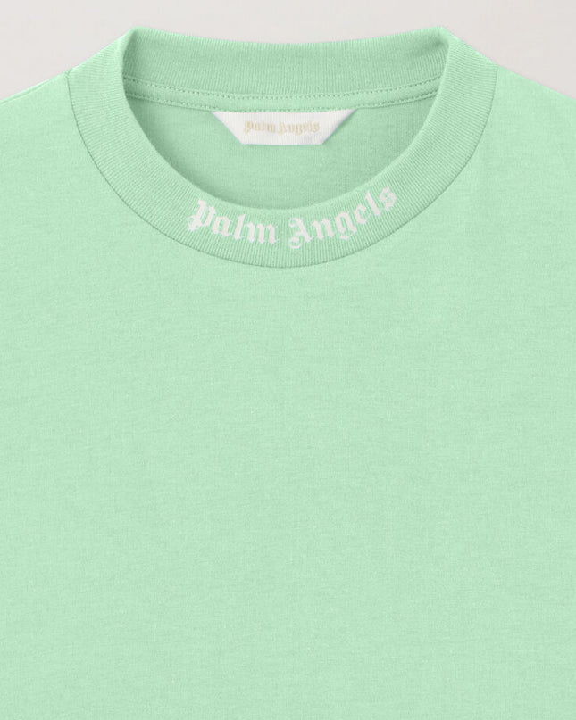 kids atelier Palms Angels Green Overlogo Crewneck T-Shirt
