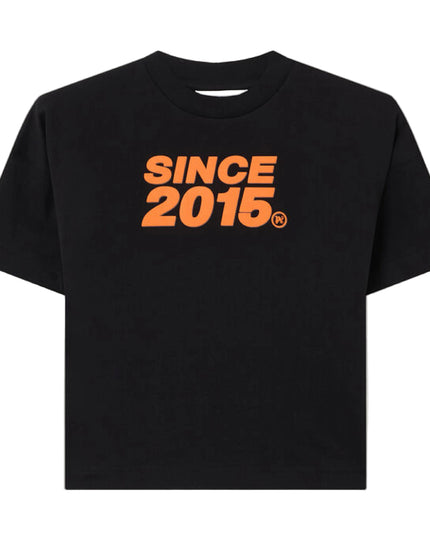 Kids atelier Palms Angels Black Since 2015 Over T-shirt