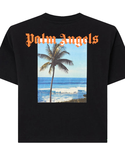 Kids atelier Palms Angels Black Since 2015 Over T-shirt