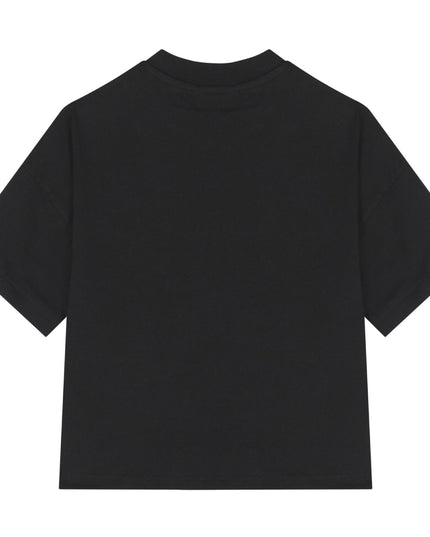 kids atelier palms angels Black Teddy Bear Logo T-Shirt
