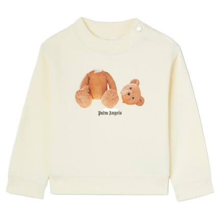 Kids Atelier-Palm Angels-Bear Crew Long Sleeve T-Shirt
