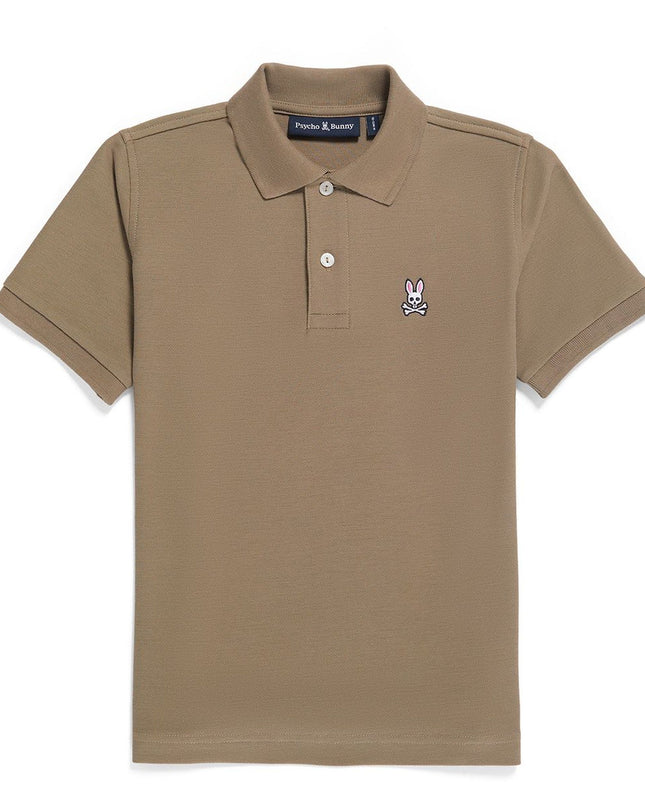 Kids Atelier-Psycho Bunny-Brown Logo Polo