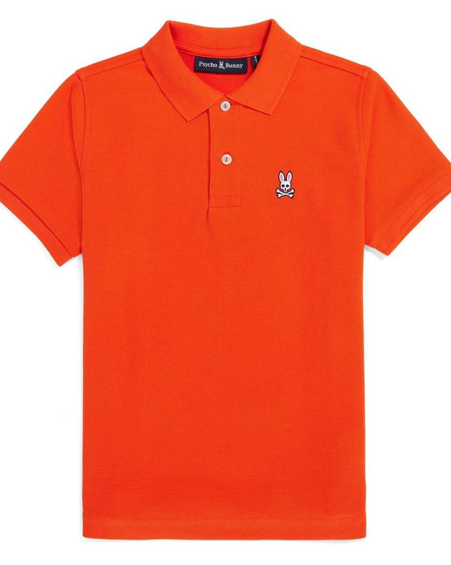 Kids Atelier-Psycho Bunny-Orange Logo Polo