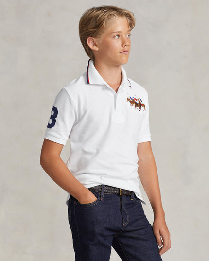 Kids Atelier-Ralph Lauren-White Logo Polo