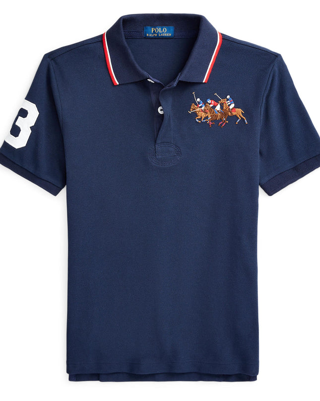 Kids Atelier-Ralph Lauren-Navy Logo Polo