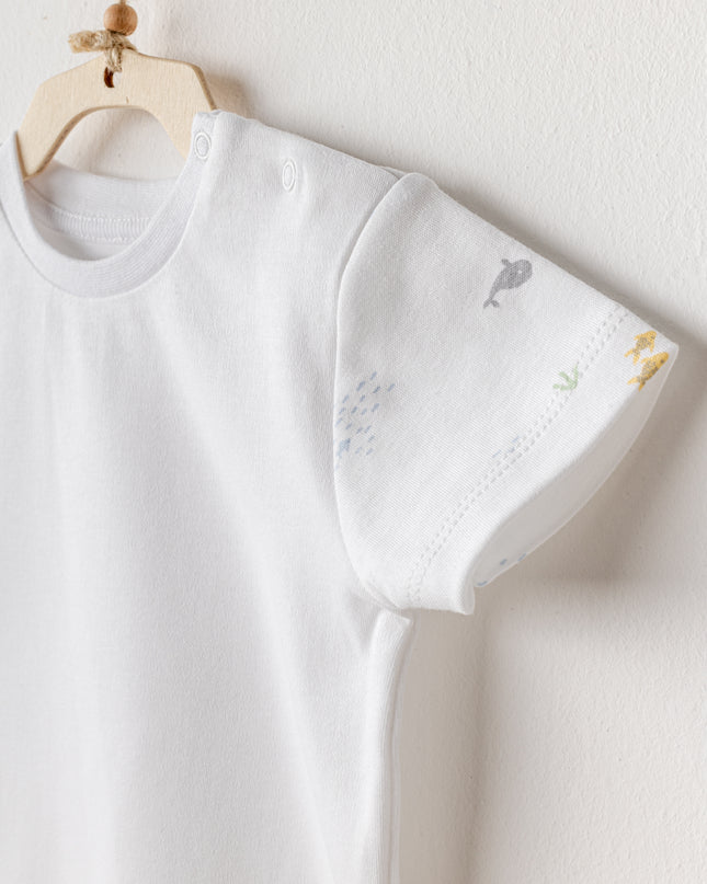 Blue Ocean Muslin Jumpsuit Set