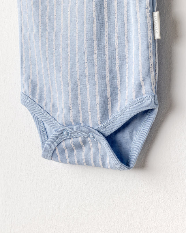 Beige and Blue Dino Bodysuits