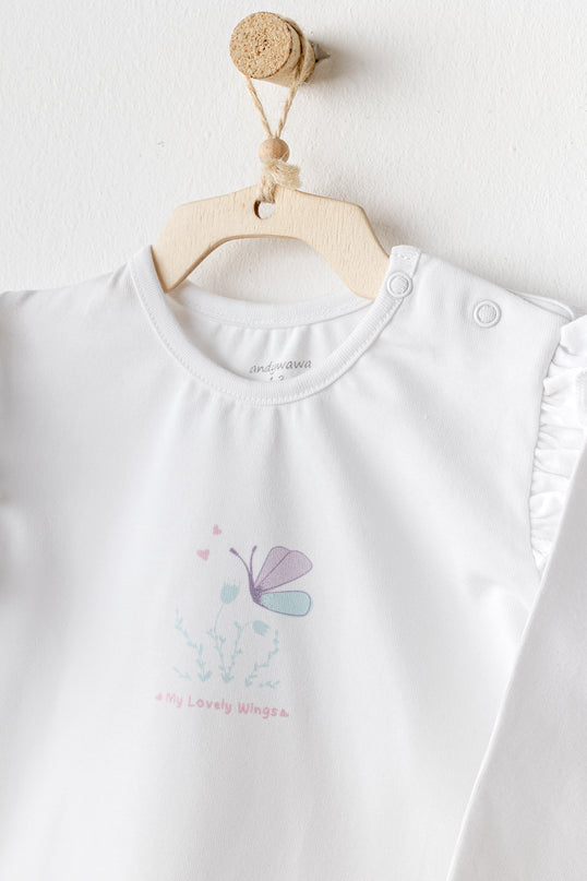 Lilac Magical Butterfly Pants Set