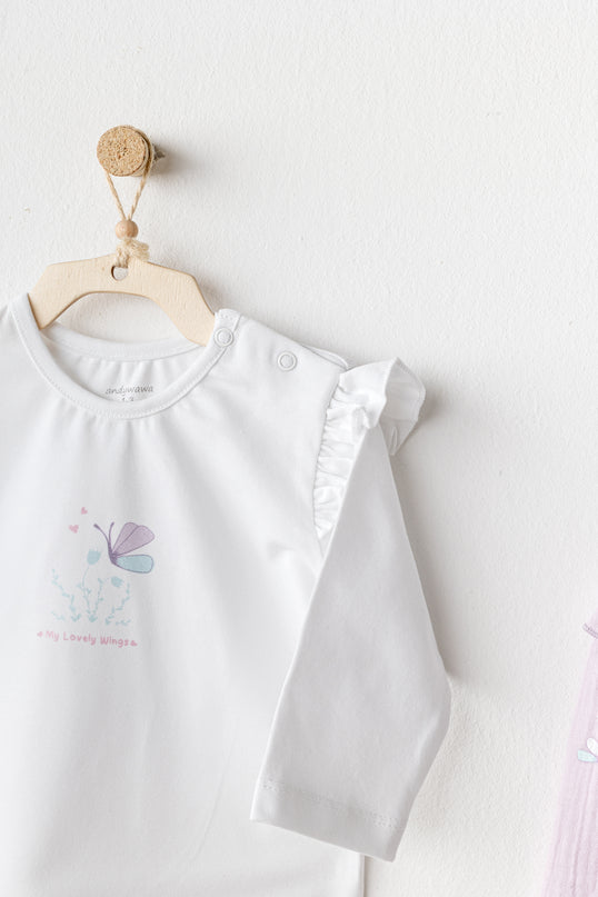 Lilac Magical Butterfly Pants Set