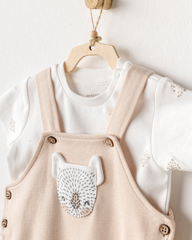 Beige Koala Jumpsuit Set