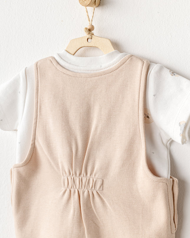 Beige Koala Jumpsuit Set