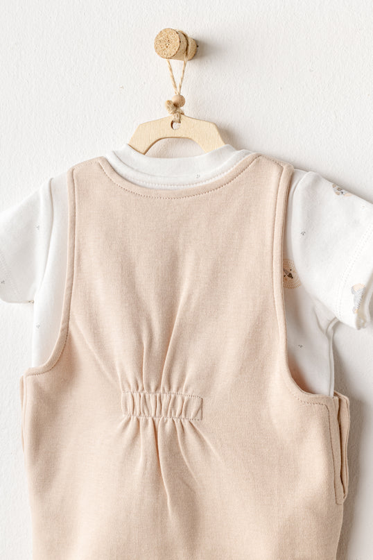 Beige Koala Jumpsuit Set