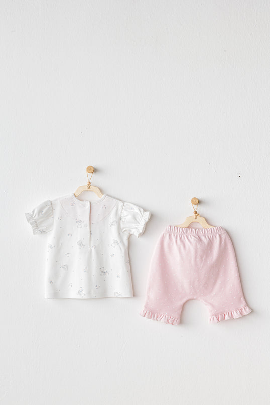 Pink Shorts Cuddly Bunny Bear Outfit