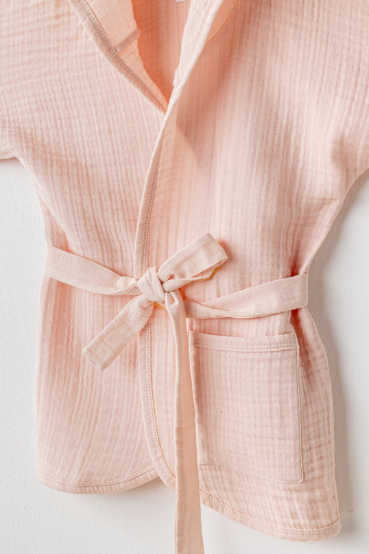 Pink Muslin Home Bathrobe