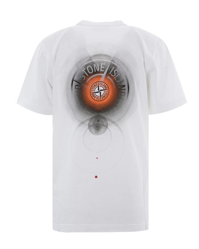 Kids Atelier-Stone Island-White Short Sleeve T-Shirt