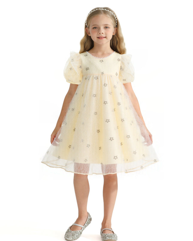 Cream Stella Tulle Dress