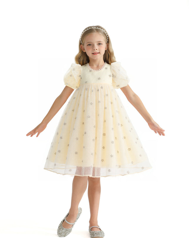 Cream Stella Tulle Dress