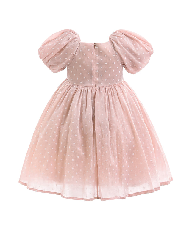 Pink Polka Dot Empire Dress