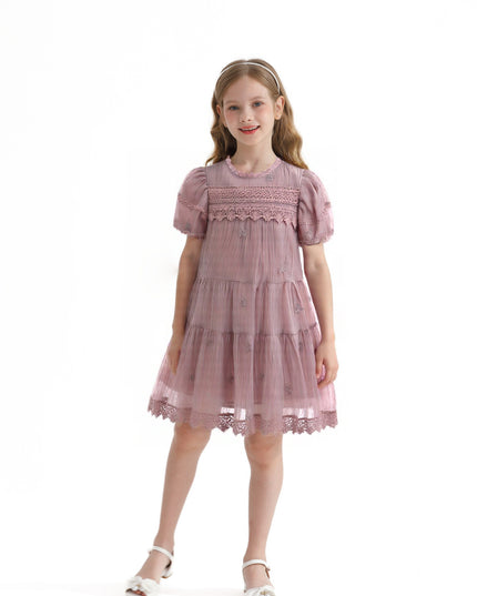 Pink Lace Lined Bailey Dress