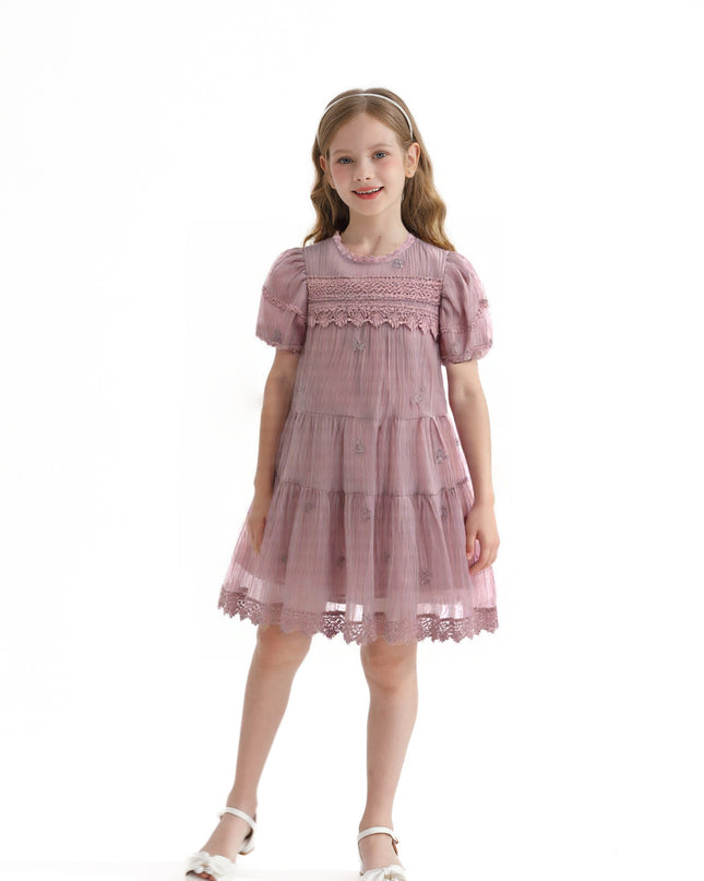 Pink Lace Lined Bailey Dress
