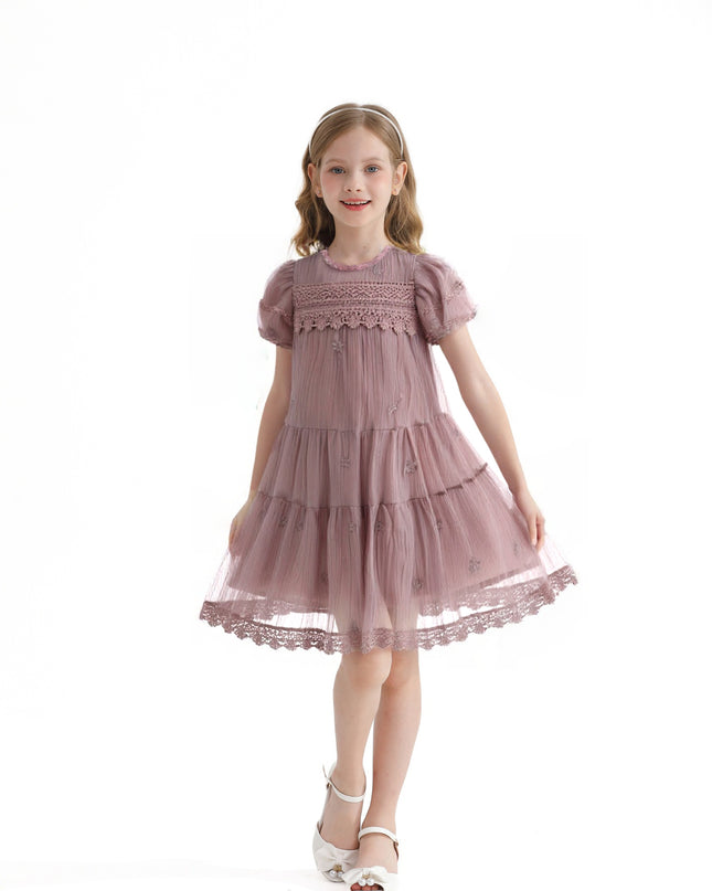Pink Lace Lined Bailey Dress