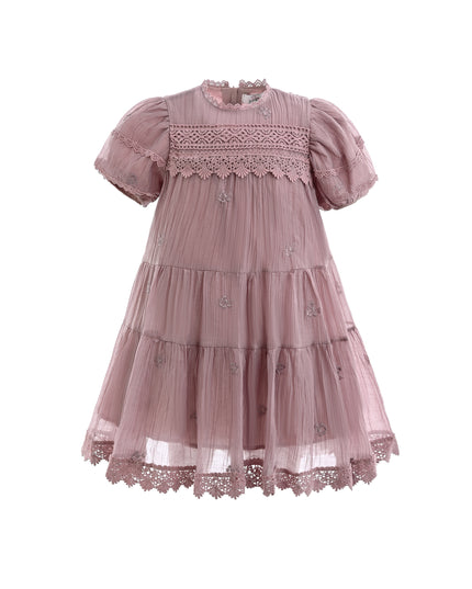 Pink Lace Lined Bailey Dress