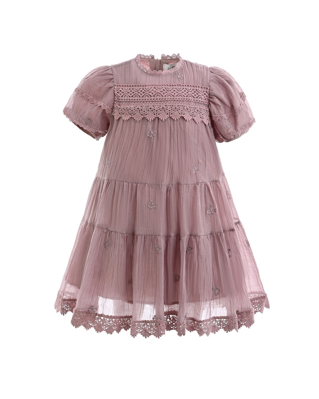 Pink Lace Lined Bailey Dress