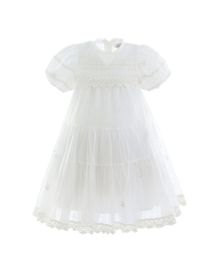 White Lace Lined Bailey Dress