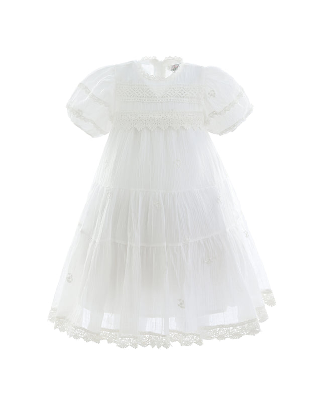White Lace Lined Bailey Dress
