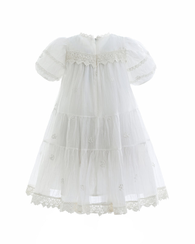 White Lace Lined Bailey Dress