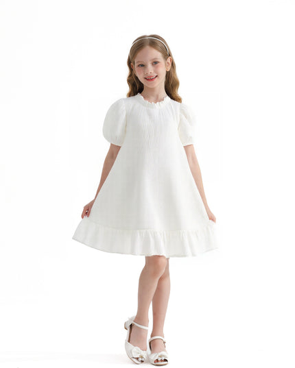 White Boho Halter Dress