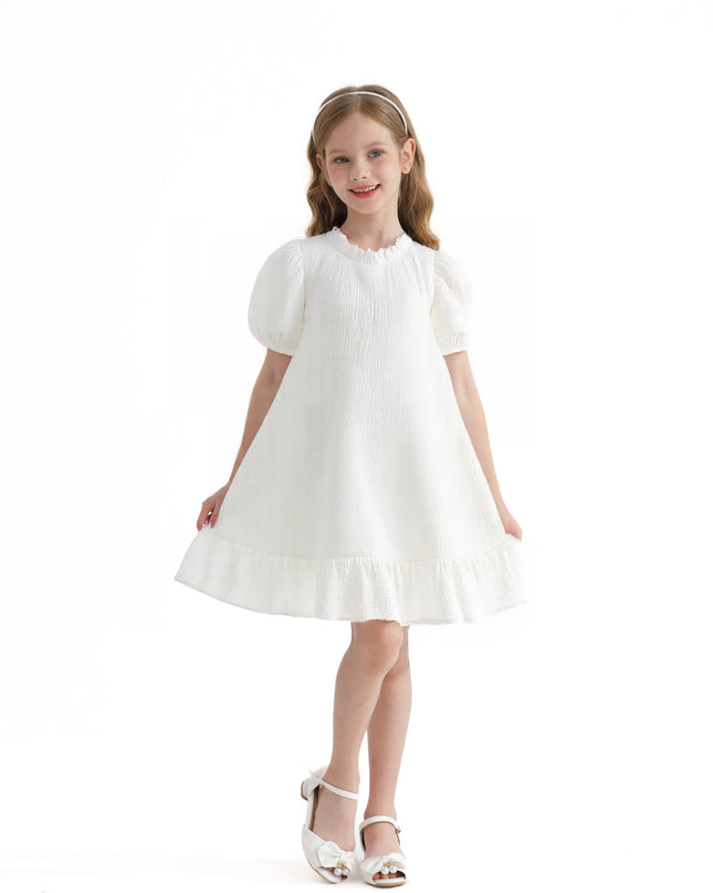 White Boho Halter Dress