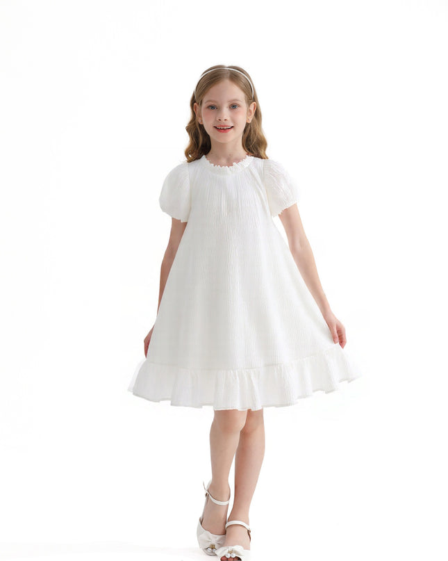 White Boho Halter Dress