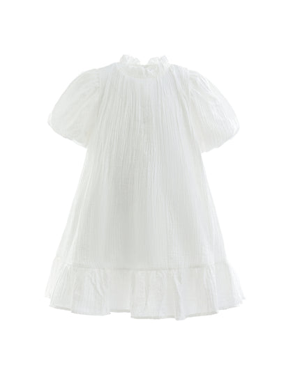White Boho Halter Dress